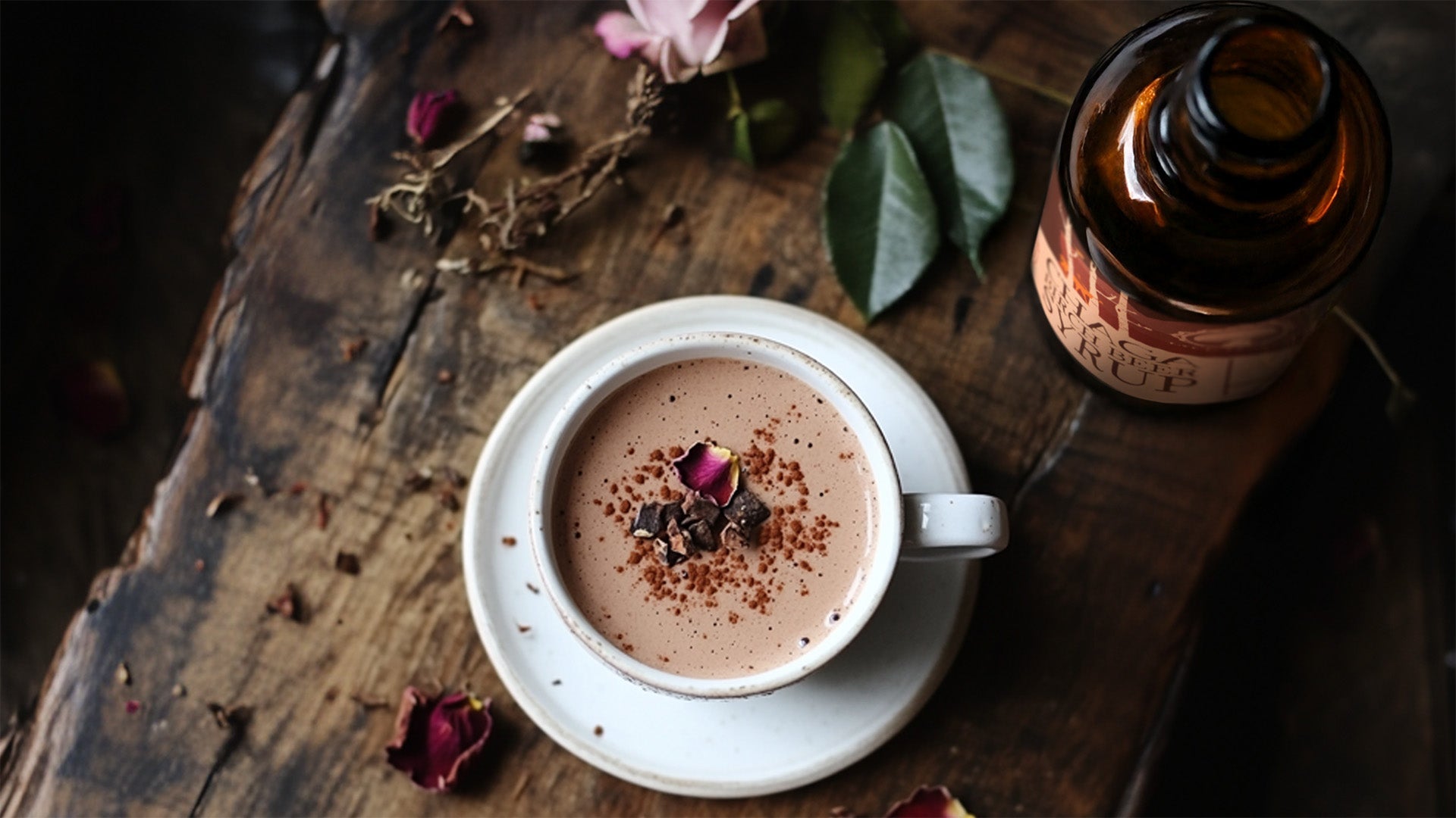 Wild Love Cacao - A Heart Opening Hot Cacao with Chaga, Reishi, & Rose