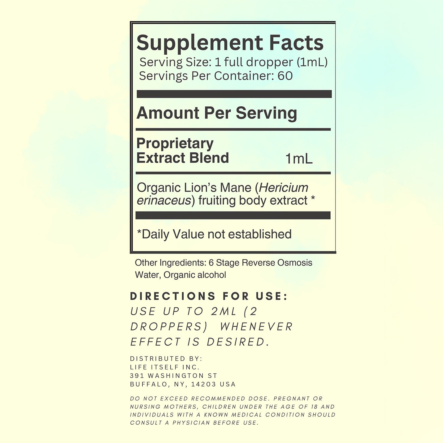 Lion's Mane Tincture 2oz