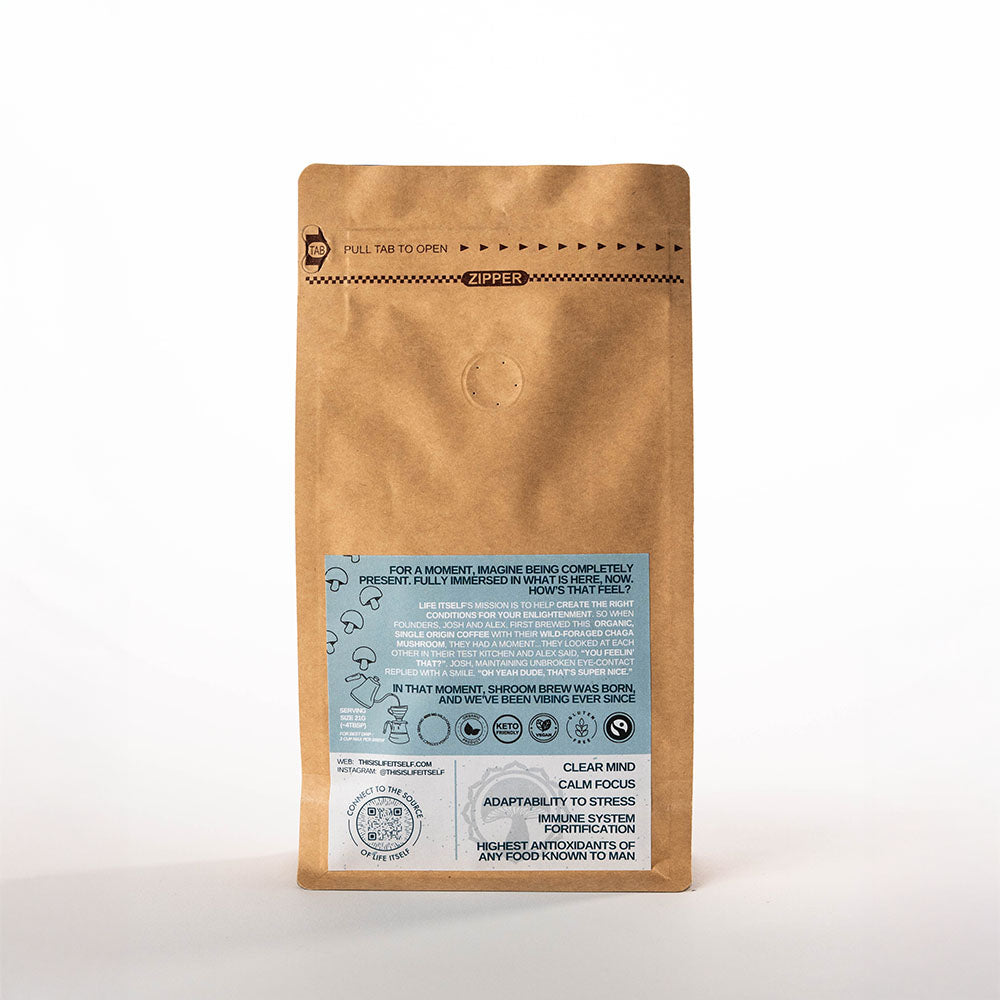 Shroom Brew Mushroom Coffee - Adaptogenic Energy Blend with Functional Mushrooms by Life Itself
